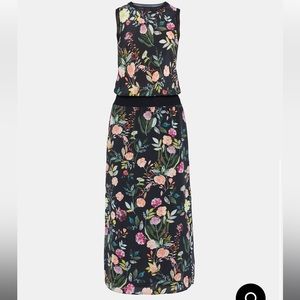 Theory silk combo floral dress. Size P/XS - excellent condition!